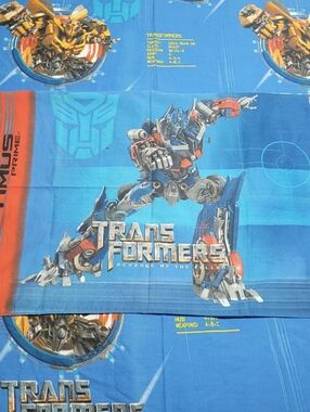 Transformers Revenge Of The Fallen Flat Twin Sheet & Pillowcase 2009 Jay Franco